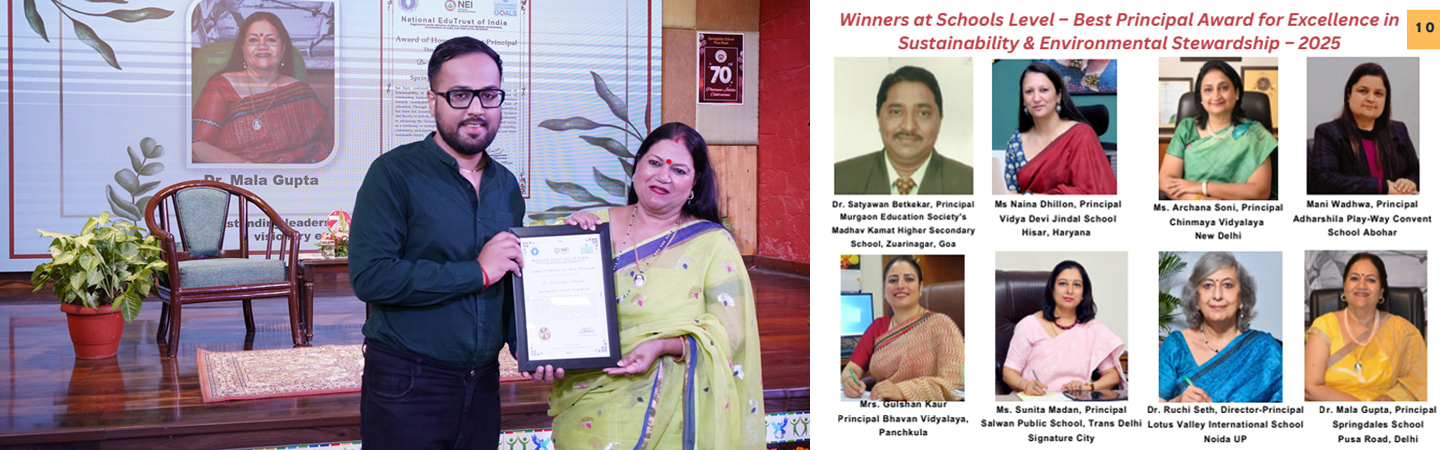 PRINCIPAL AWARD IN EXCELLENCE FOR SUSTAINABILITY AND ENVIRONMENT STEWARDSHIP 2025